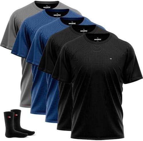 Avaliação Completa: Kit 5 Camisas Dry-fit Sandrini Masculinas para Academia + 2 Meias — Conforto e Proteção UV