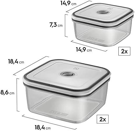         Electrolux, Pote Hermetico, 12 unidades, A23122901, cinza       