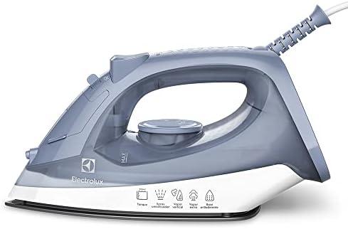         Ferro de passar seco e vapor Electrolux base antiaderente vapor vertical extra 1200W cabo 1,35m azul ESI10 127v       