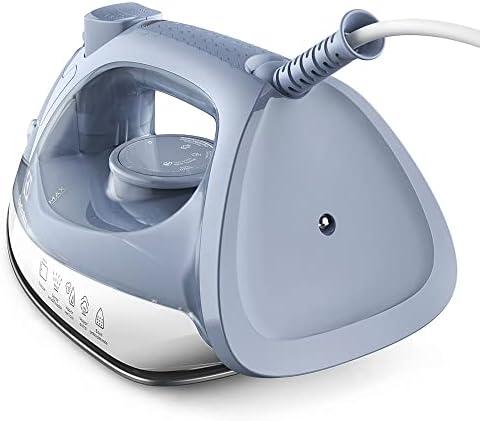         Ferro de passar seco e vapor Electrolux base antiaderente vapor vertical extra 1200W cabo 1,35m azul ESI10 127v       