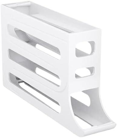         GeRRiT Suporte para ovos com dispensador automtico de 4 camadas, economiza espao na geladeira, comporta ate 28 ovos       