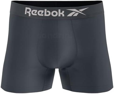         Kit 12 Cuecas Boxer Reebok Masculinas Microfibra Adulto Box Sem Costura       