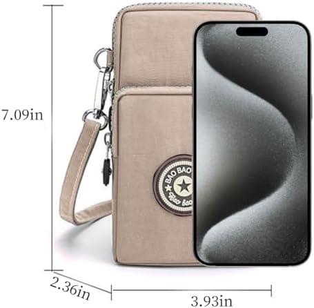         Pequena bolsa transversal para mulheres, mini bolsa de celular carteira com alça ajustável sobre o       
