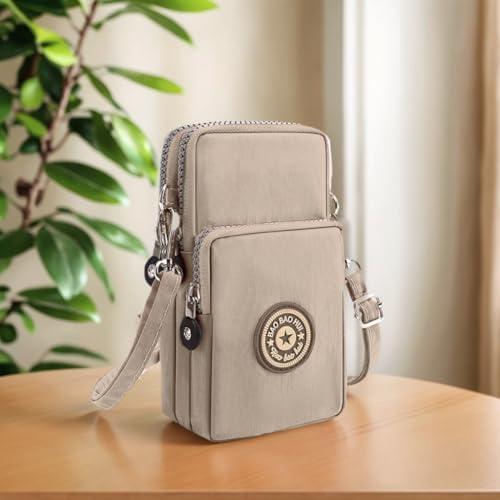         Pequena bolsa transversal para mulheres, mini bolsa de celular carteira com alça ajustável sobre o       