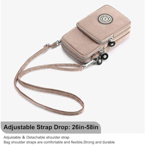         Pequena bolsa transversal para mulheres, mini bolsa de celular carteira com alça ajustável sobre o       