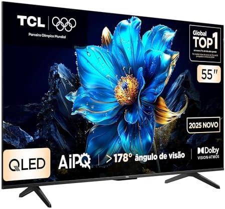 Smart TV TCL 55 Polegadas QLED 4K P7K WiFi Bluetooth Google TV HDR10 Dolby Atmos Dolby Vision 55P7K Smart TV TCL 55 Polegadas QLED 4K P7K WiFi Bluetooth Google TV HDR10 Dolby Atmos Dolby Vision 55P7K