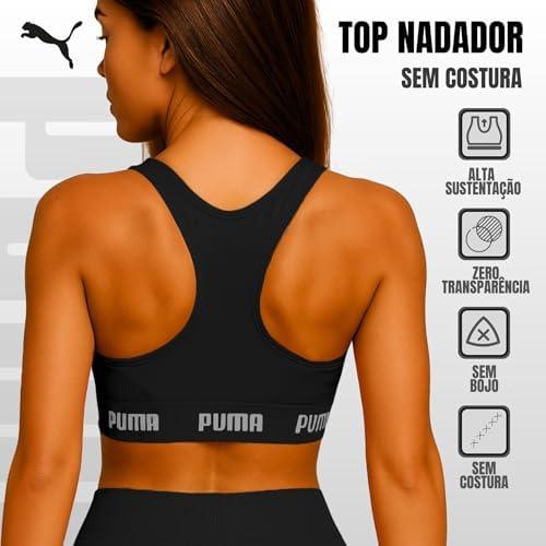 Top Academia Puma Alta Sustentação Sem Bojo Sem Costura Treino Fitness Esportivo Feminino Original. Top Academia Puma Alta Sustentação Sem Bojo Sem Costura Treino Fitness Esportivo Feminino Original.