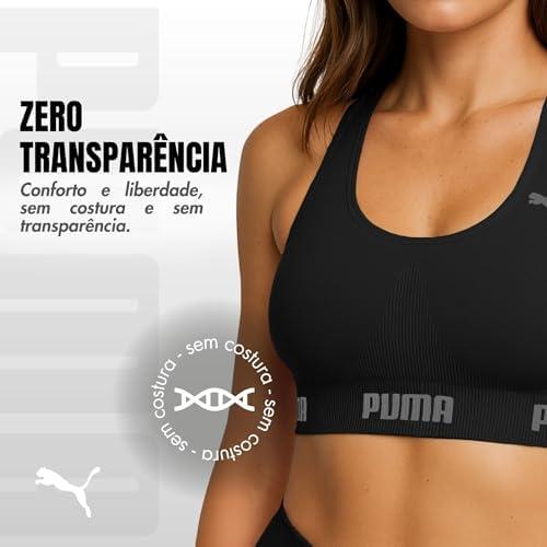 Top Academia Puma Alta Sustentação Sem Bojo Sem Costura Treino Fitness Esportivo Feminino Original. Top Academia Puma Alta Sustentação Sem Bojo Sem Costura Treino Fitness Esportivo Feminino Original.